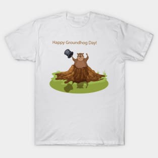 Happy Groundhog Day T-Shirt